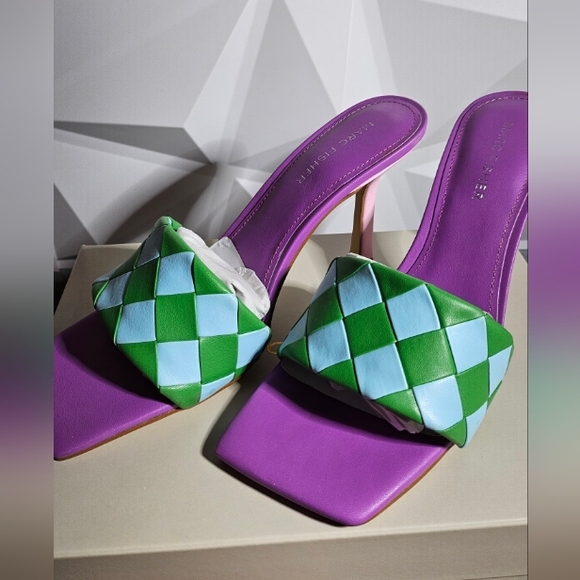 Mark Fisher Woven Heeled Sandals - Picture 5 of 6